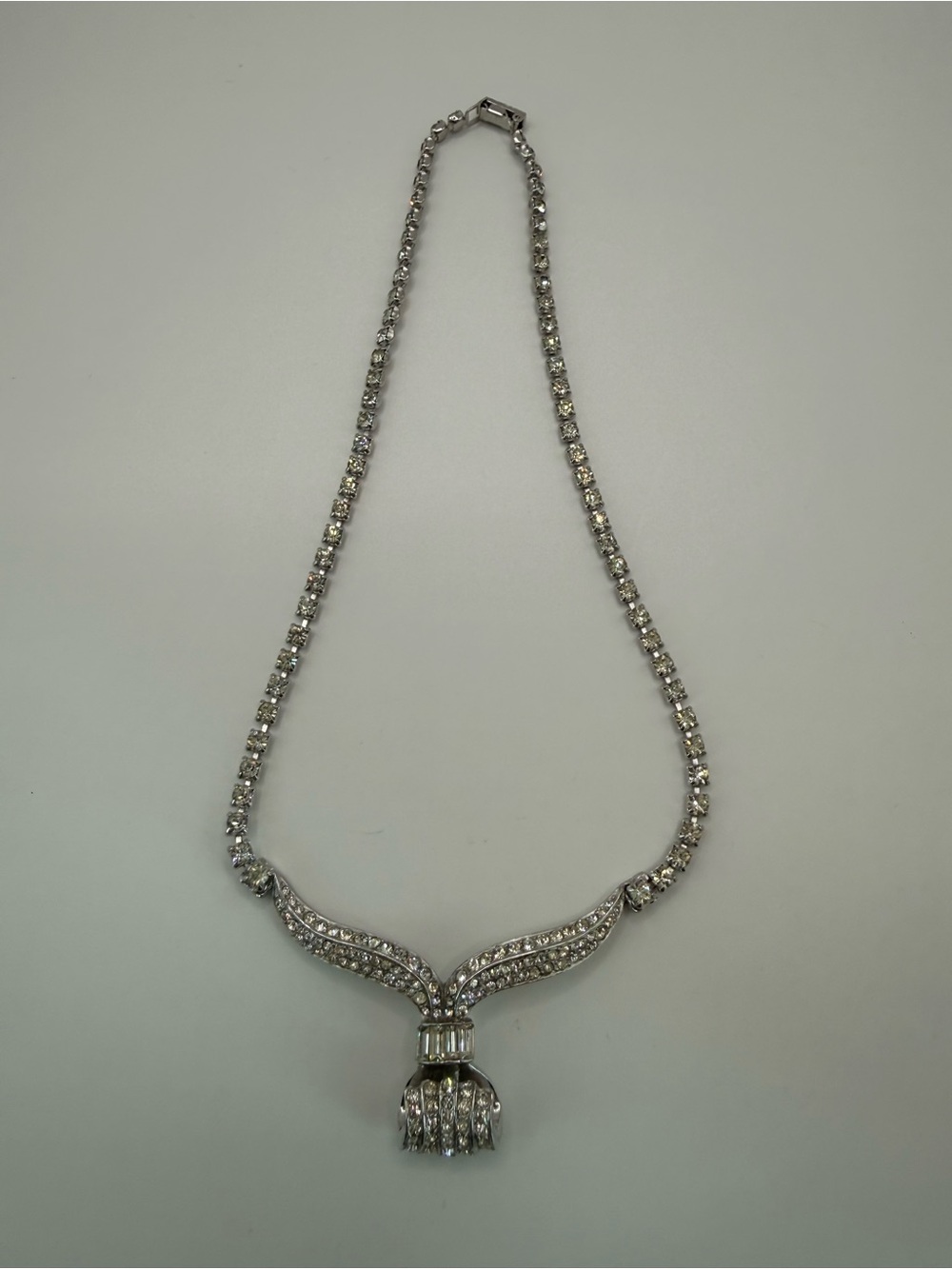 Rare Signed Halbe Rhinestone Statement Necklace - Picture 3 of 6